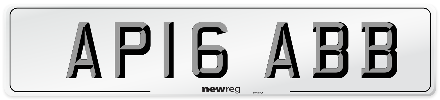 AP16 ABB Number Plate from New Reg